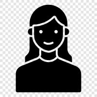 woman, women, girls, young girl icon svg