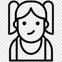 woman, girlhood, young women, womanhood icon svg