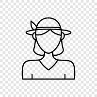 Woman With Hat Picture, Woman With Hat Photos, Woman With Hat Pics, Woman With Hat icon svg