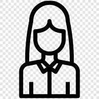 womanhood, female character, female gamer, female characters icon svg