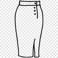 women, fashion, skirt, dresses icon svg