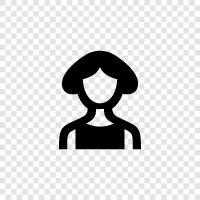 women, girls, young women, females icon svg