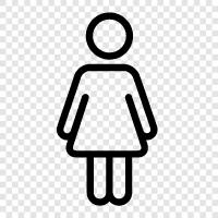 women, girl, young woman, teenager icon svg