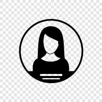 women, girls, ladies, female icon svg