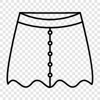 women s skirts, Skirt icon svg