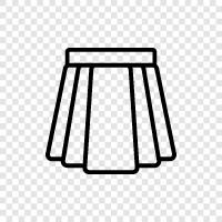 women s skirts, women s clothing, women s fashion, clothing icon svg