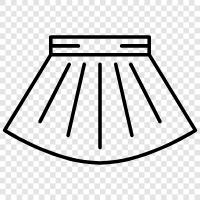 women s skirts, dress skirts, women s clothing, Skirt icon svg