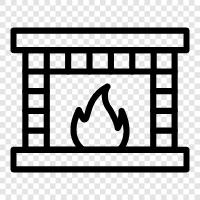 wood stove, wood burning stove, propane, natural gas icon svg