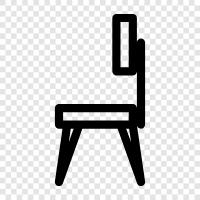 wooden chair arm, wooden chair leg, wooden chair, wooden side chair icon svg