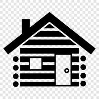 wooden home, wooden cabin, wooden house plans, wooden house designs icon svg