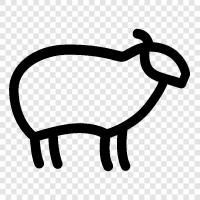 wool, fleece, lamb, animal icon svg