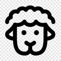 wool, fleece, fiber, sheep icon svg