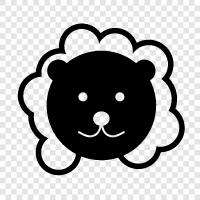 wool, fleece, fiber, animal icon svg