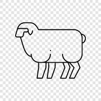 Wool, Farm, Horn, Meat icon svg