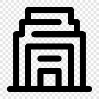 word processing, spreadsheet, presentation, database icon svg