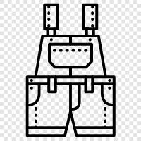 work clothes, work clothing, work pants, overalls icon svg