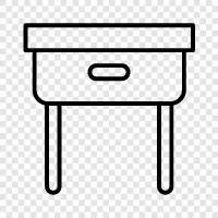 work, computer, table, office icon svg