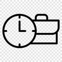 work, productivity, time management, Office time icon svg