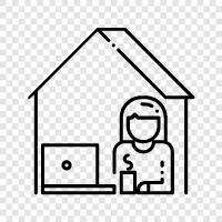 work from home uk, work from home canada, work from home icon svg