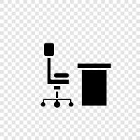 work, computer, desk, office icon svg