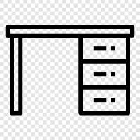 work, computer, office, table icon svg