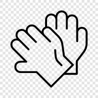 Arbeitshandschuhe, Schutzhandschuhe, Isolationshandschuhe, Baumwollhandschuhe symbol