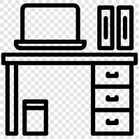 work, office, cubicle, desk icon svg