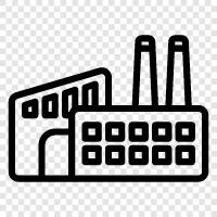 work, production, manufacturing, assembly line icon svg