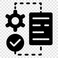 workflow, management, system, process improvement icon svg