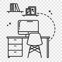 workplace policies, office, cubicles, office supplies icon svg