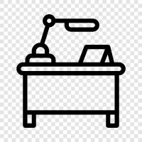 workstation, computer desk, office desk, drafting table icon svg