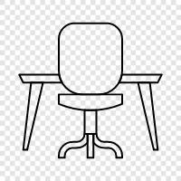 workstation, office, computer desk, work area icon svg