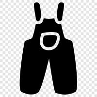 workwear, coveralls, coverall, overalls icon svg