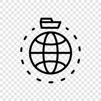 world around, around the globe, globe around, around the world icon svg