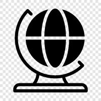 world, mapping, globes, world map icon svg