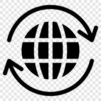 world economy, global trade, world politics, international relations icon svg