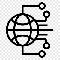 world economy, international trade, investment, globalization of culture icon svg