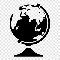 world, news, weather, satellite icon svg