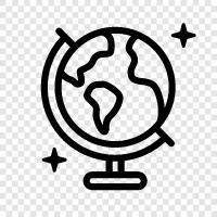 world, map, globe, earth icon svg