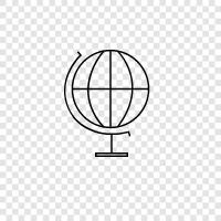 world, Earth, solar system, space icon svg