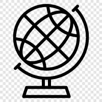 world, earth, map, world map icon svg