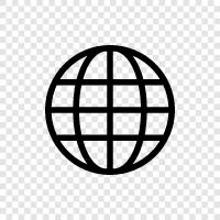 world, map, travel, global icon svg