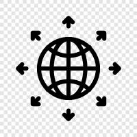 world, globe, earth, planet ikon svg