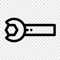 wrench, socket wrench, ratchet wrench, torque wrench icon svg