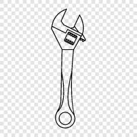 wrench, socket wrench, ratchet wrench, impact wrench icon svg