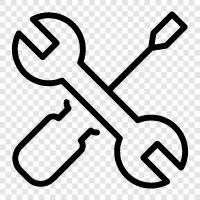 wrench, tool, repair, fix icon svg