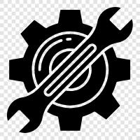 wrench, ratchet, socket, tool icon svg