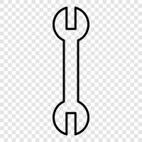 wrench, socket, stopper, wrench set icon svg