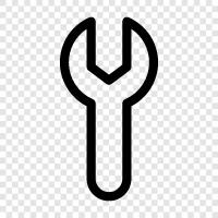 wrench set, wrench handle, wrench size, wrench handle size icon svg