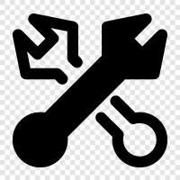 wrench set, wrench, tool, hand tool icon svg